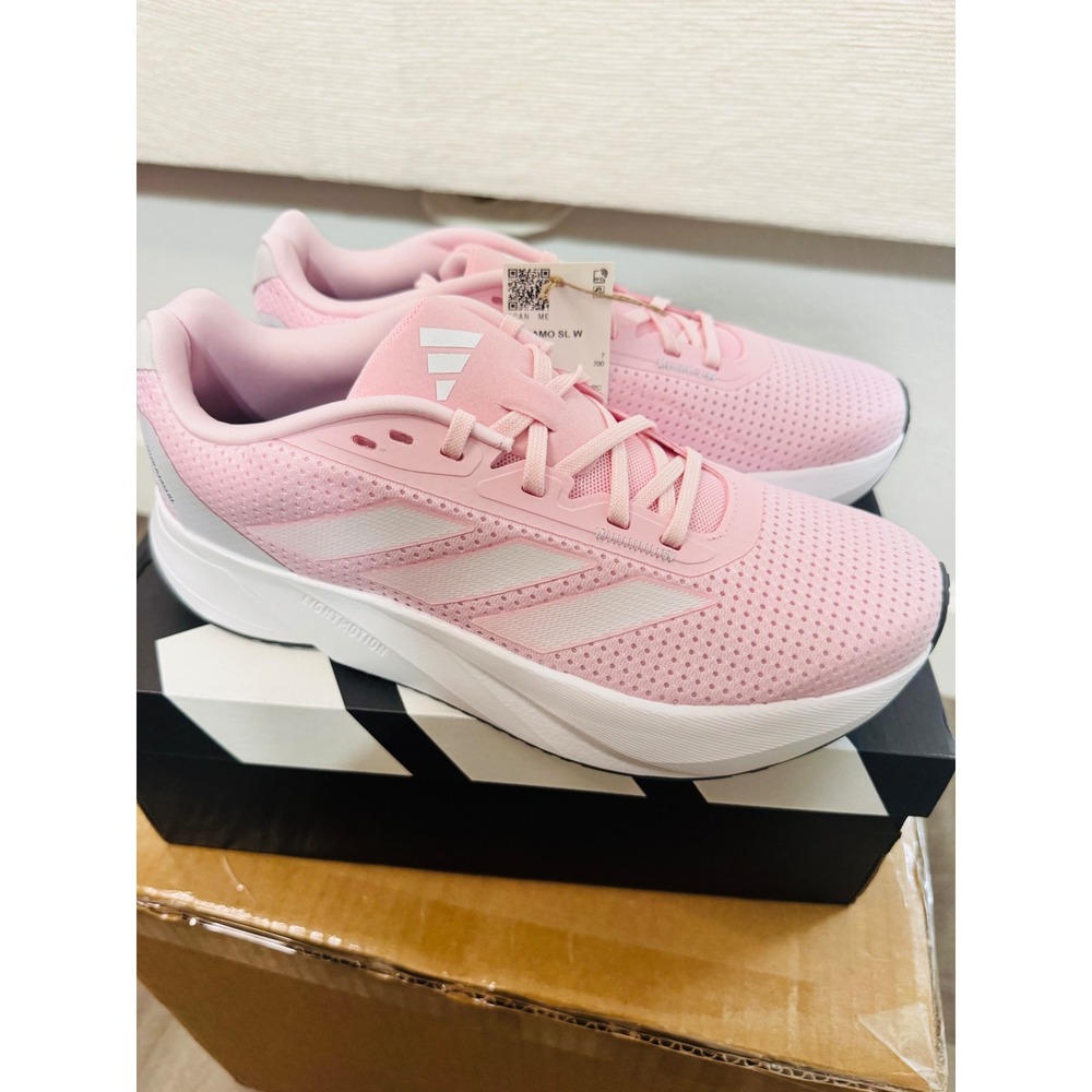 Adidas Duramo SL W Pink White Running Shoes Sneakers IF7877 Womens 8.5 New